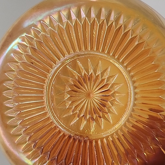 Vintage Carnival Glass Marigold Saucer - Picture 8 of 8